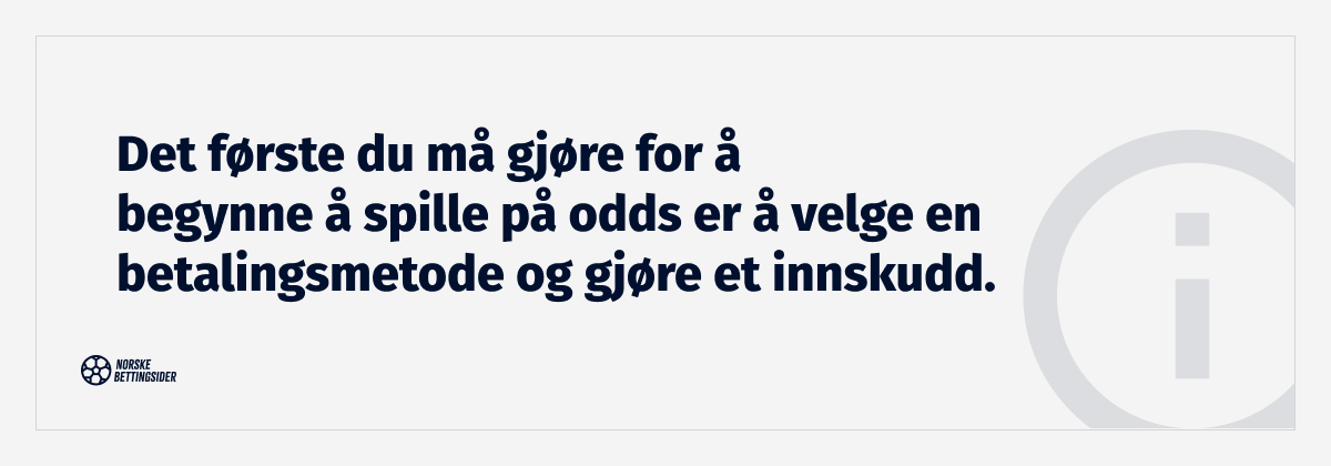 betalingmetoder for bettingsider i norge