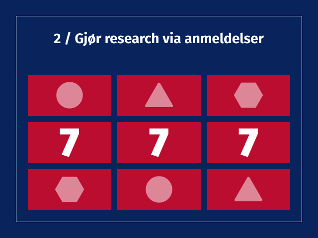 guide trinn 2 gjor research via anmeldelser