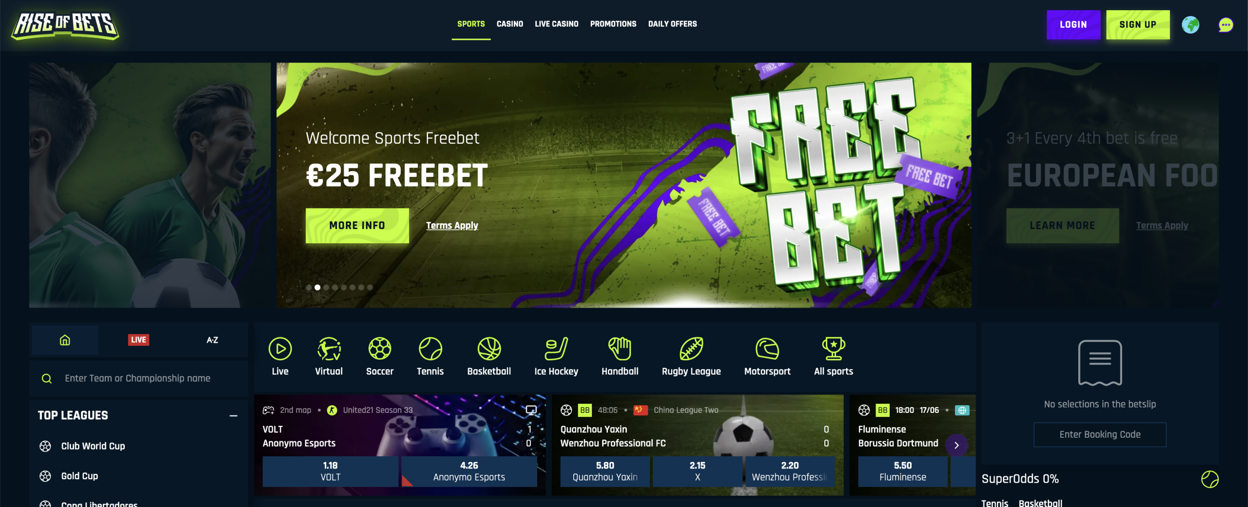 rise of bets odds og betting